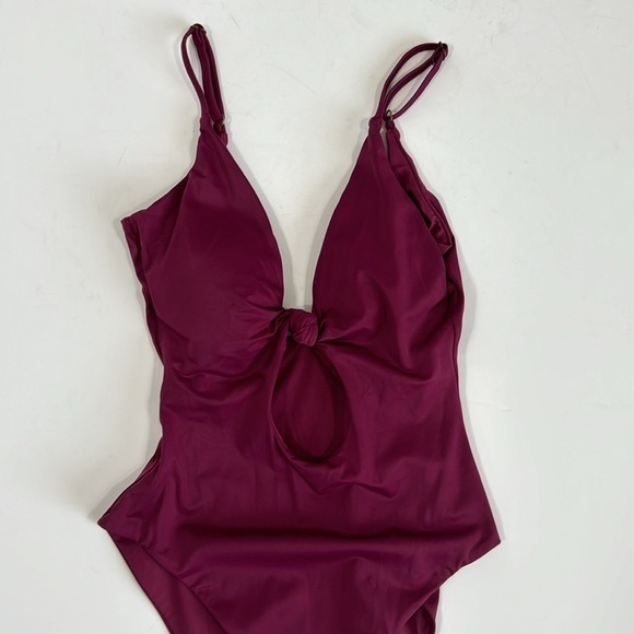 Andie Santorini One Piece Swimsuit Women's S Plum Purple NWT - Picture 5 of 16